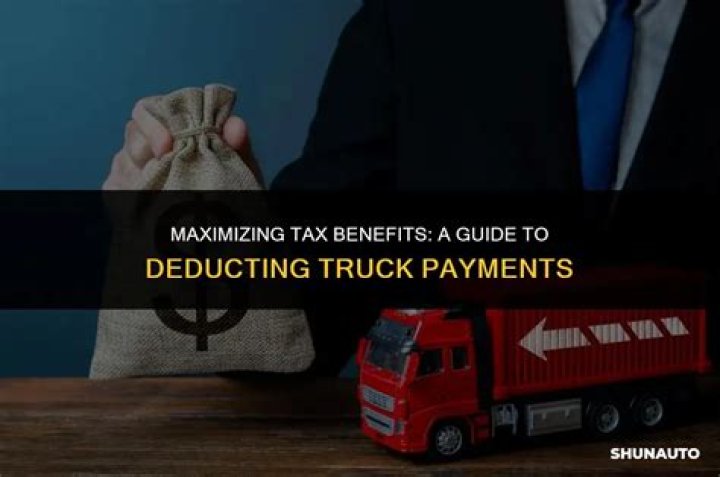 Are commercial truck payments tax deductible?