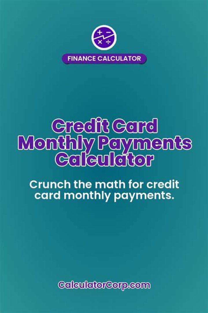 Are monthly payments required when using a credit card?