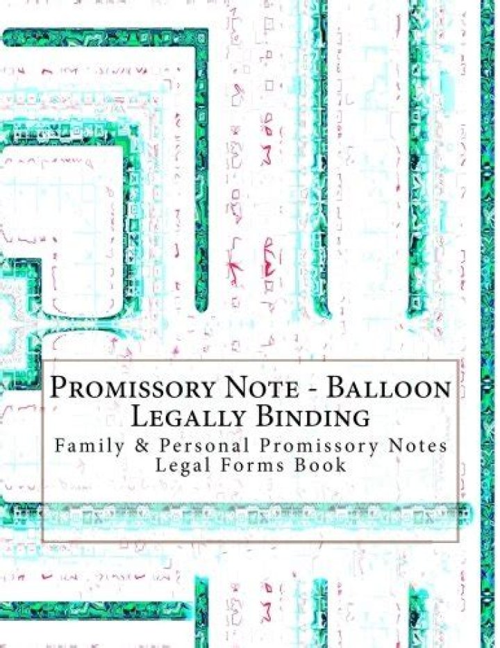 Are personal promissory notes legally binding?
