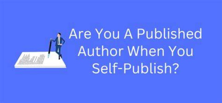 Are you an author if you self publish?