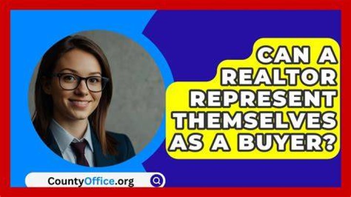 Can a broker represent themselves as a buyer?