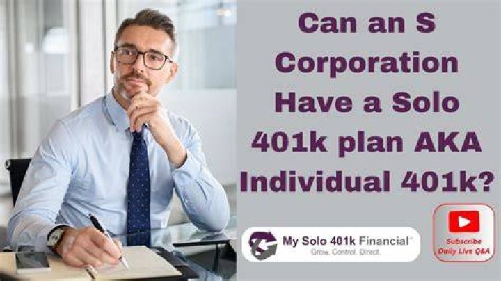 Can a corporation have a 401k?