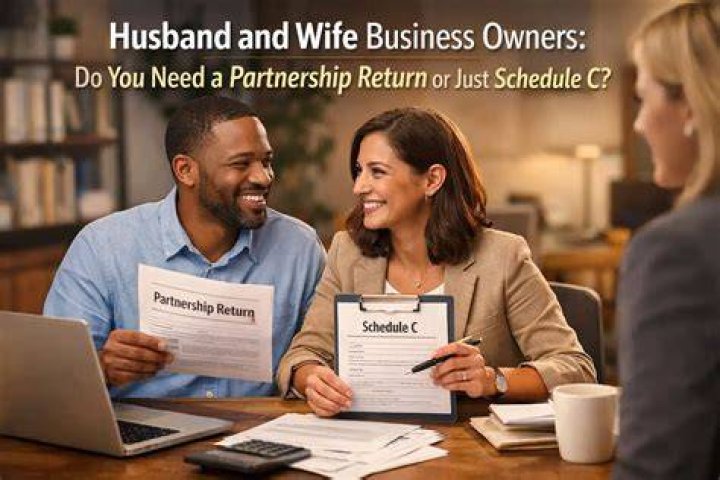 Can a husband and wife partnership file a Schedule C?