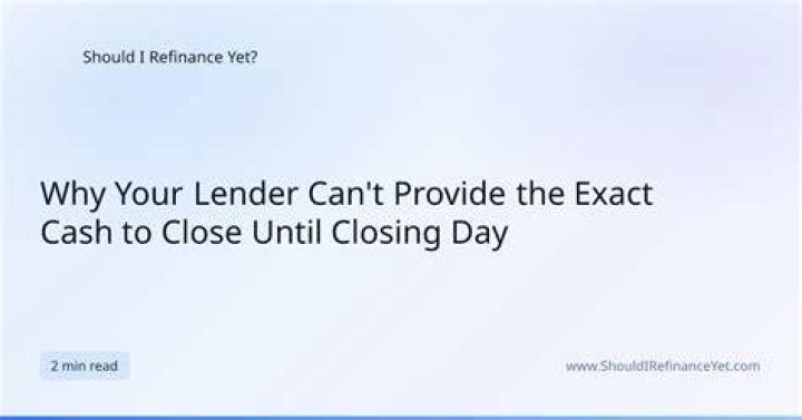 Can a lender cancel a refinance after closing?