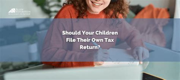 Can a minor file their own tax return?