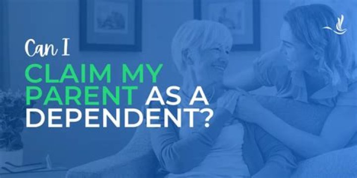 Can a taxpayer claim an elderly parent as a dependent?