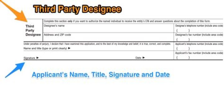 Can a third party apply for an EIN online?
