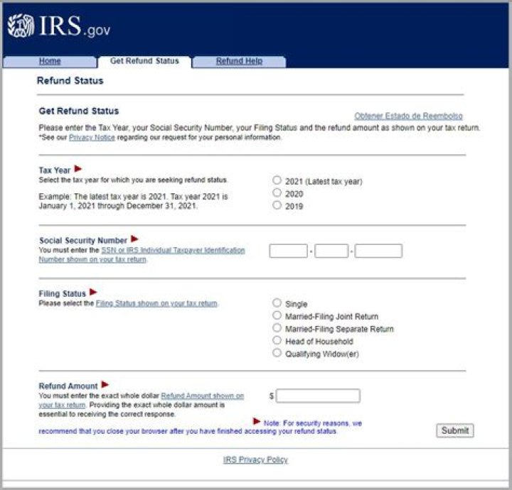 Can I call the IRS to check on my tax refund?