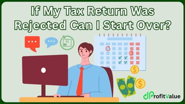 Can I cancel a rejected tax return?