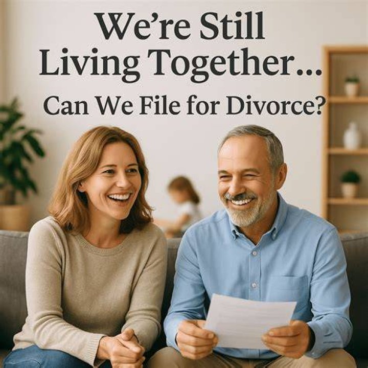 Can I file for divorce if we still live together in Texas?
