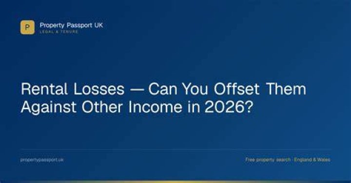 Can I offset foreign property losses against other income?