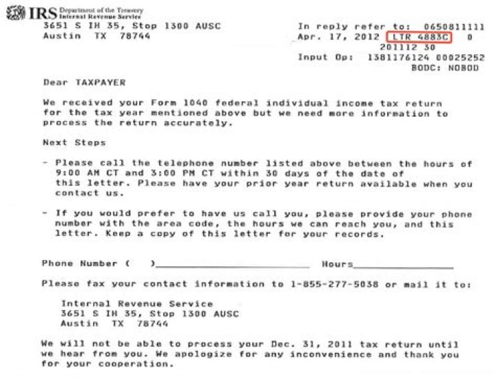 Can I respond to IRS letter 4883C online?