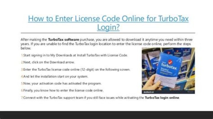 Can I use TurboTax code online?