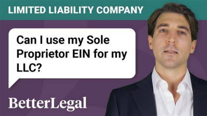 Can sole proprietor use EIN?