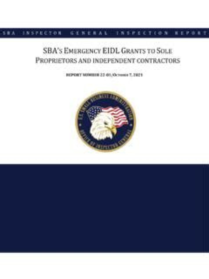 Can sole proprietors get SBA grants?