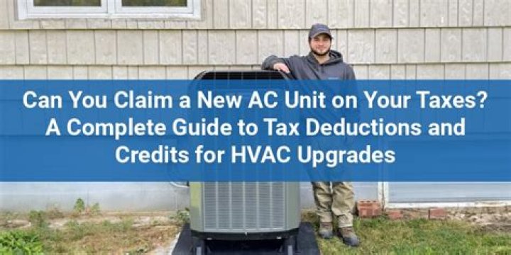 Can you claim a new HVAC on your taxes?