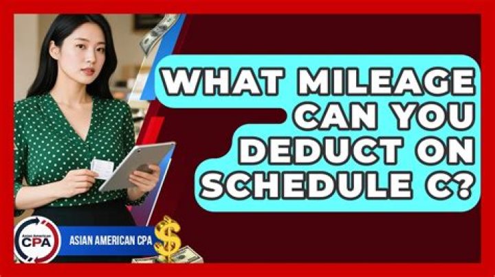 Can you deduct mileage on Schedule C?