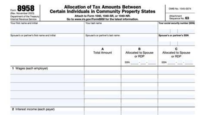 Do I need to file a form 8958?