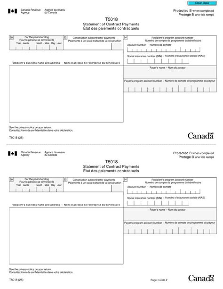 Do I need to file a T5018?