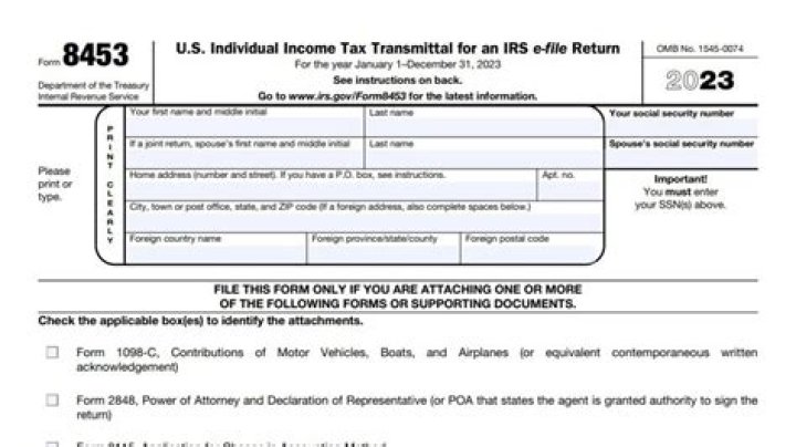 Do I need to send form 8453?