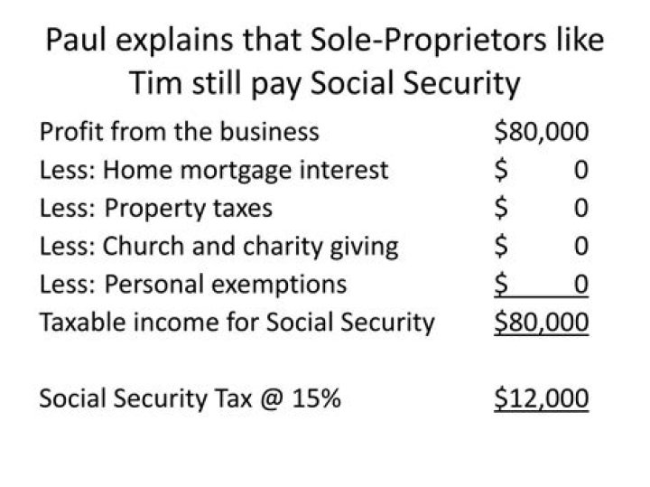 Do sole proprietors get Social Security?