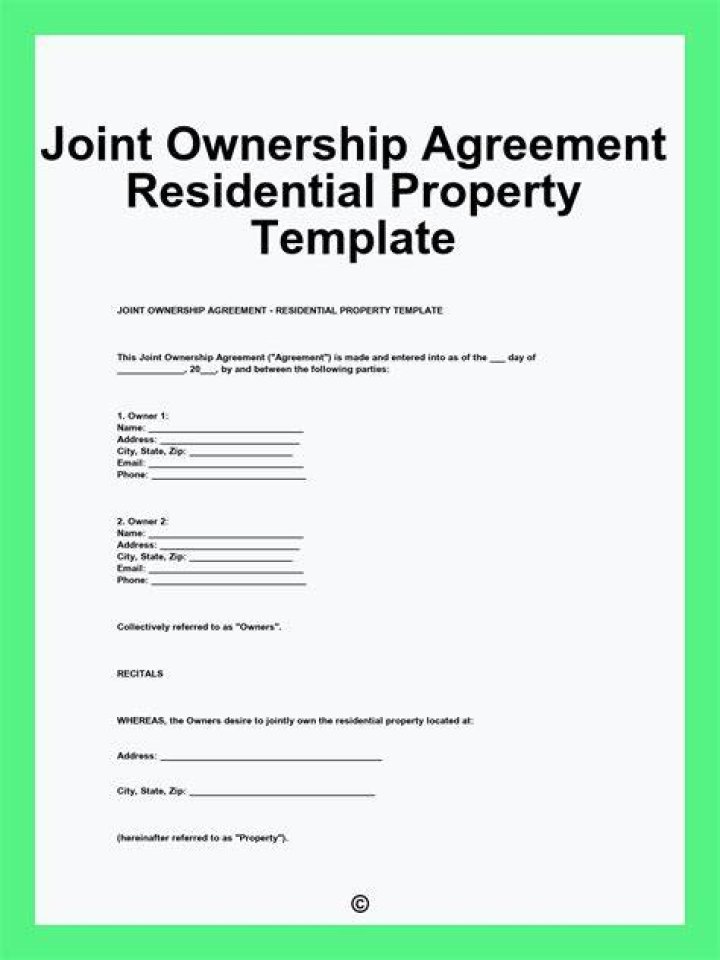 Do you have to be a joint owner of a property?