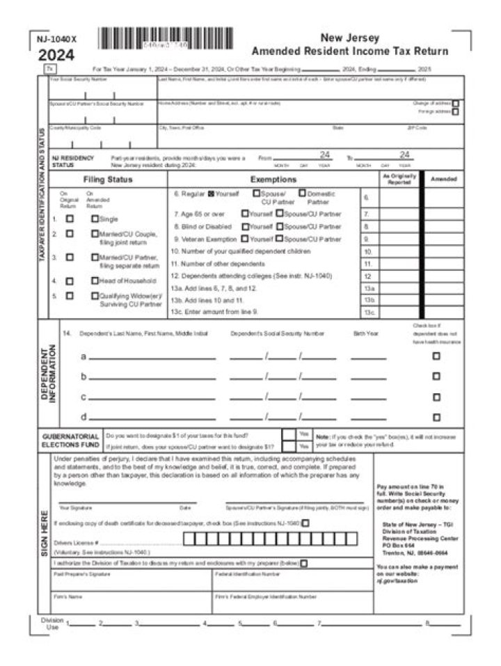 Do you have to be a New Jersey resident to return to New Jersey?