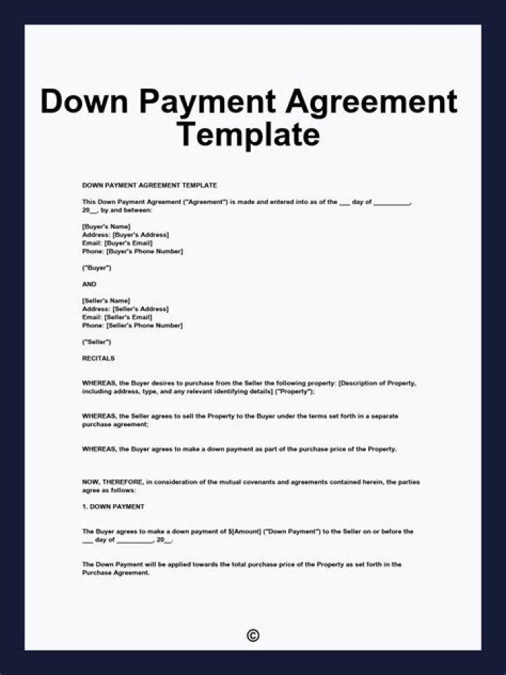Do you need a down payment for a land contract?