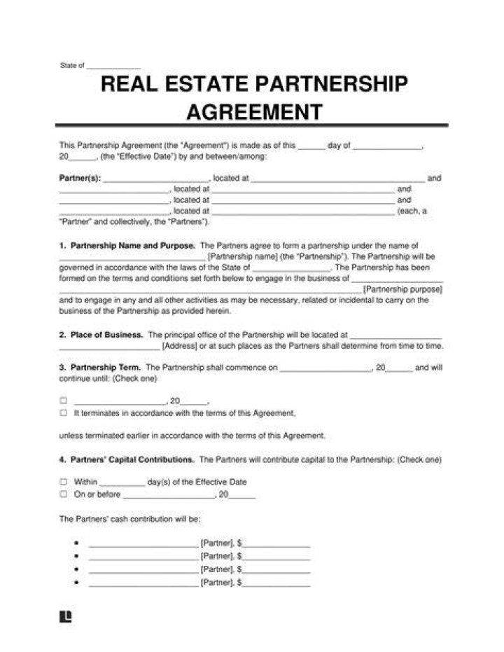 Do you need a partnership to own a rental property?