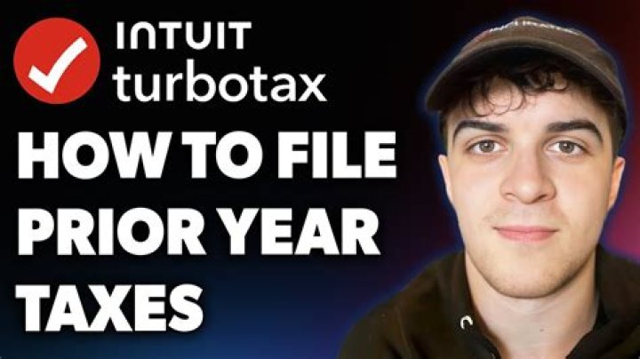 Do you need TurboTax to file prior years taxes?