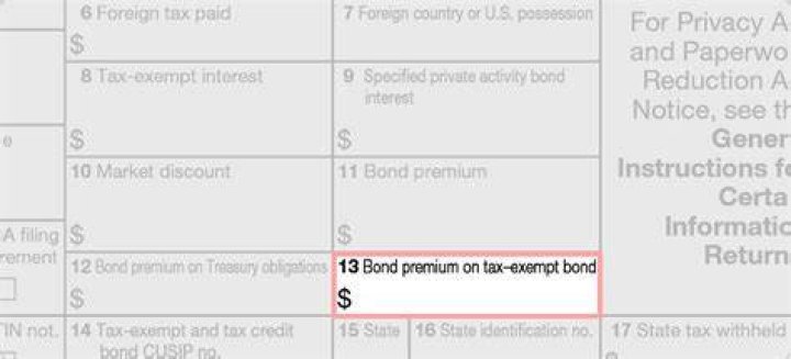 Do you report bond premium on tax-exempt bond?
