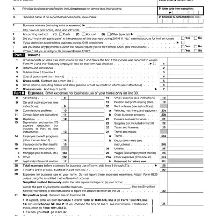 Does an S-Corp file a Schedule C?