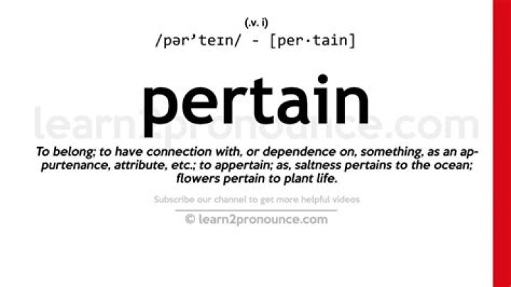 Does not pertain meaning?
