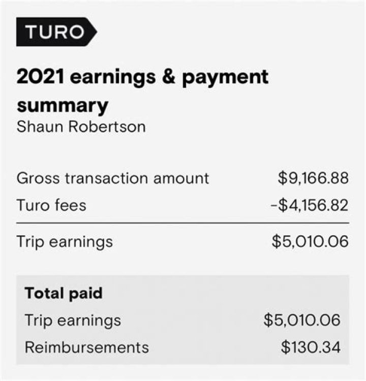 Does Turo report earnings to IRS?