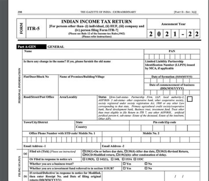 How can I download fill ITR form?
