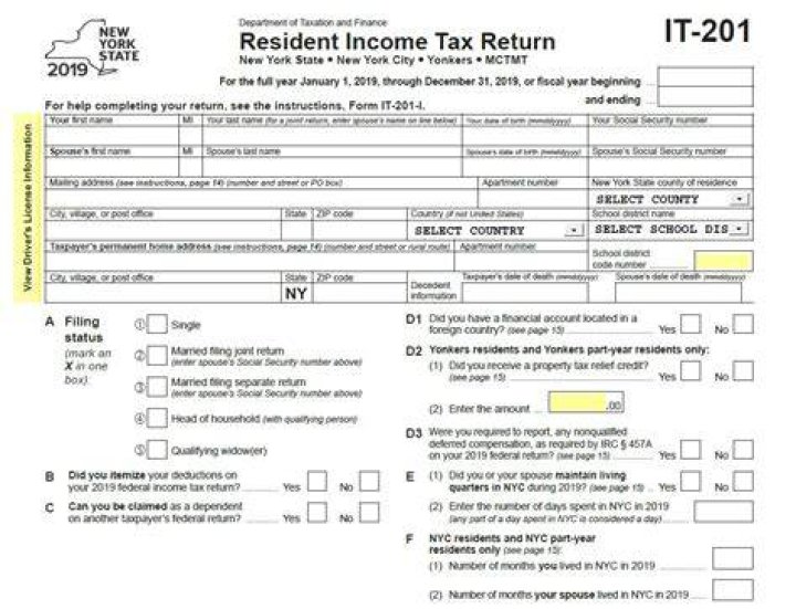 How can I paper File my NY tax return?