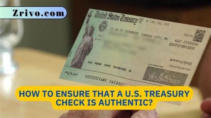 How do I cash a check from US Treasury?