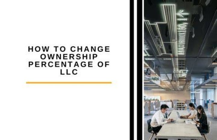 How do I change the percentage of ownership in an LLC in Texas?