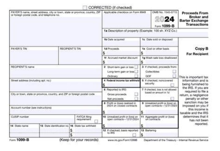 How do I enter a 1099 B on TaxAct?