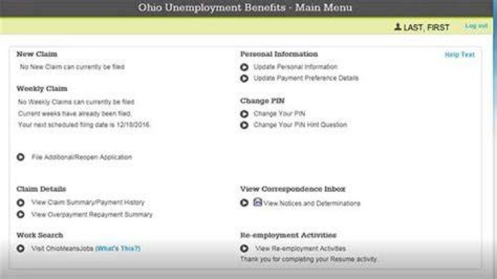 How do I file my weekly unemployment claim in ohio?