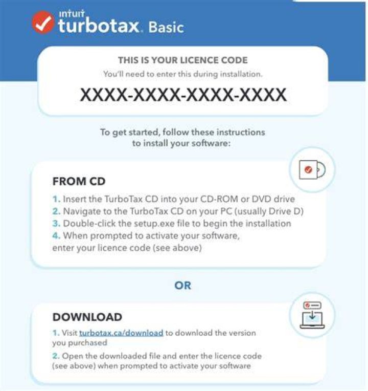 How do I find my TurboTax license code?