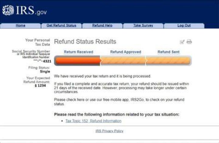 How do I find out if the IRS received my tax return?