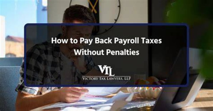How do I pay back taxes without penalty?