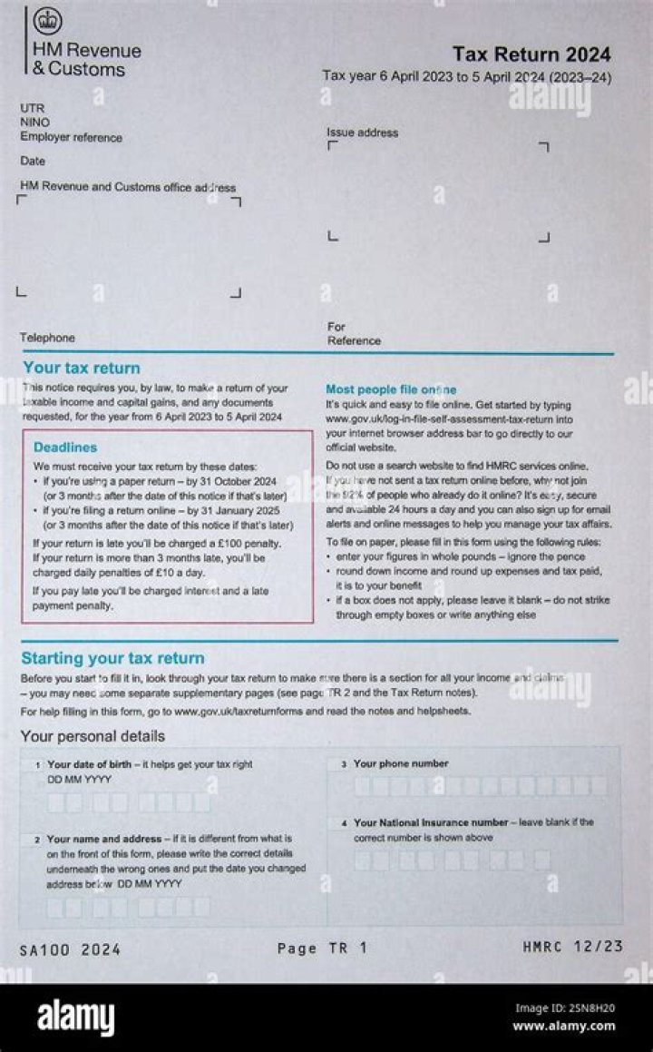 How do I print my HMRC tax return?