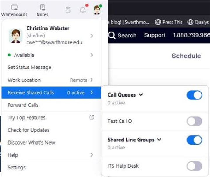 How do I receive calls on Portal?