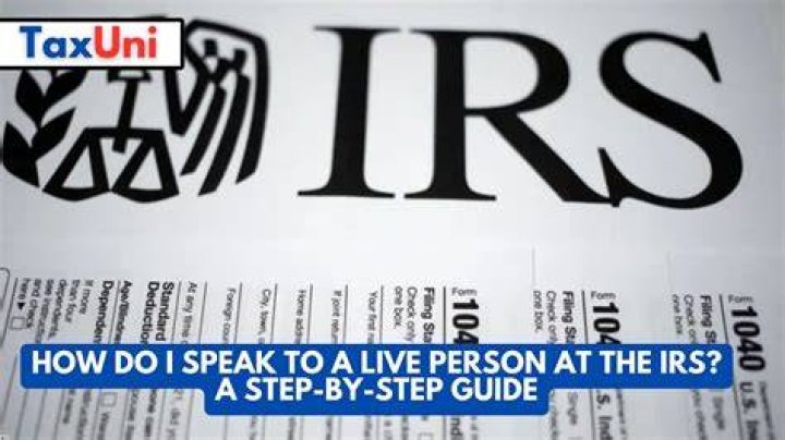 How do I speak to a live person at the IRS 2018?