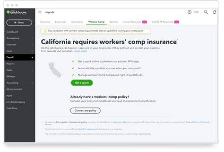 How do I track workers comp in QuickBooks?