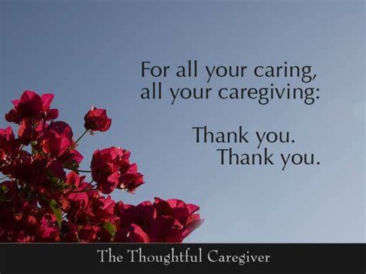 How do you appreciate a caregiver?