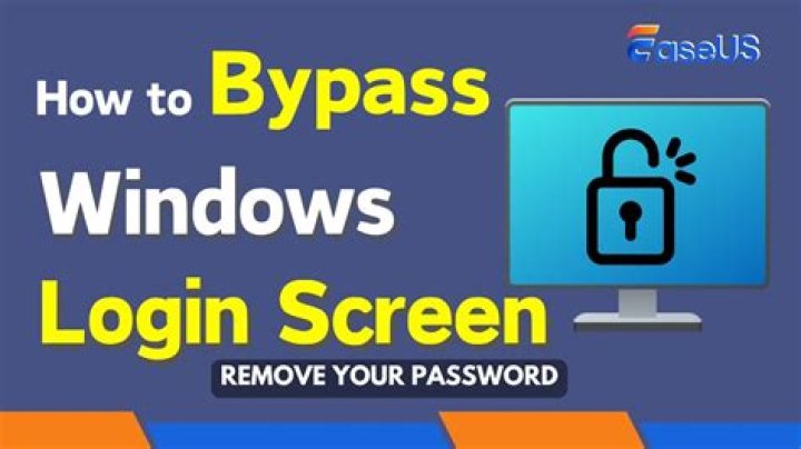 How do you bypass computer login?