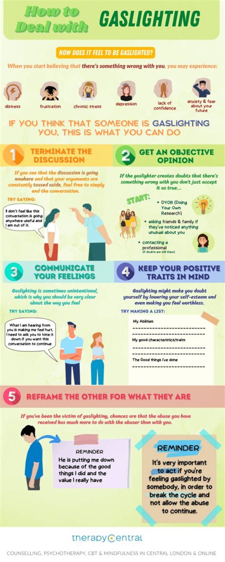 How do you deal with a friend who is gaslighting?
